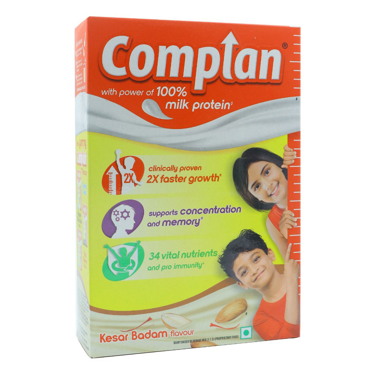 Complan Kesar Badam Flavour Nutrition Powder, 500 gm Refill Pack, Pack of 1 Complan Kesar Badam Flavour Nutrition Powder, 500 gm Refill Pack, Pack of 1