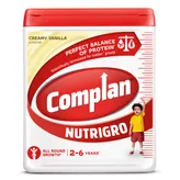 Complan Nutrigro Creamy Vanilla Flavour Nutrition Drink Powder, 400 gm Jar, Pack of 1