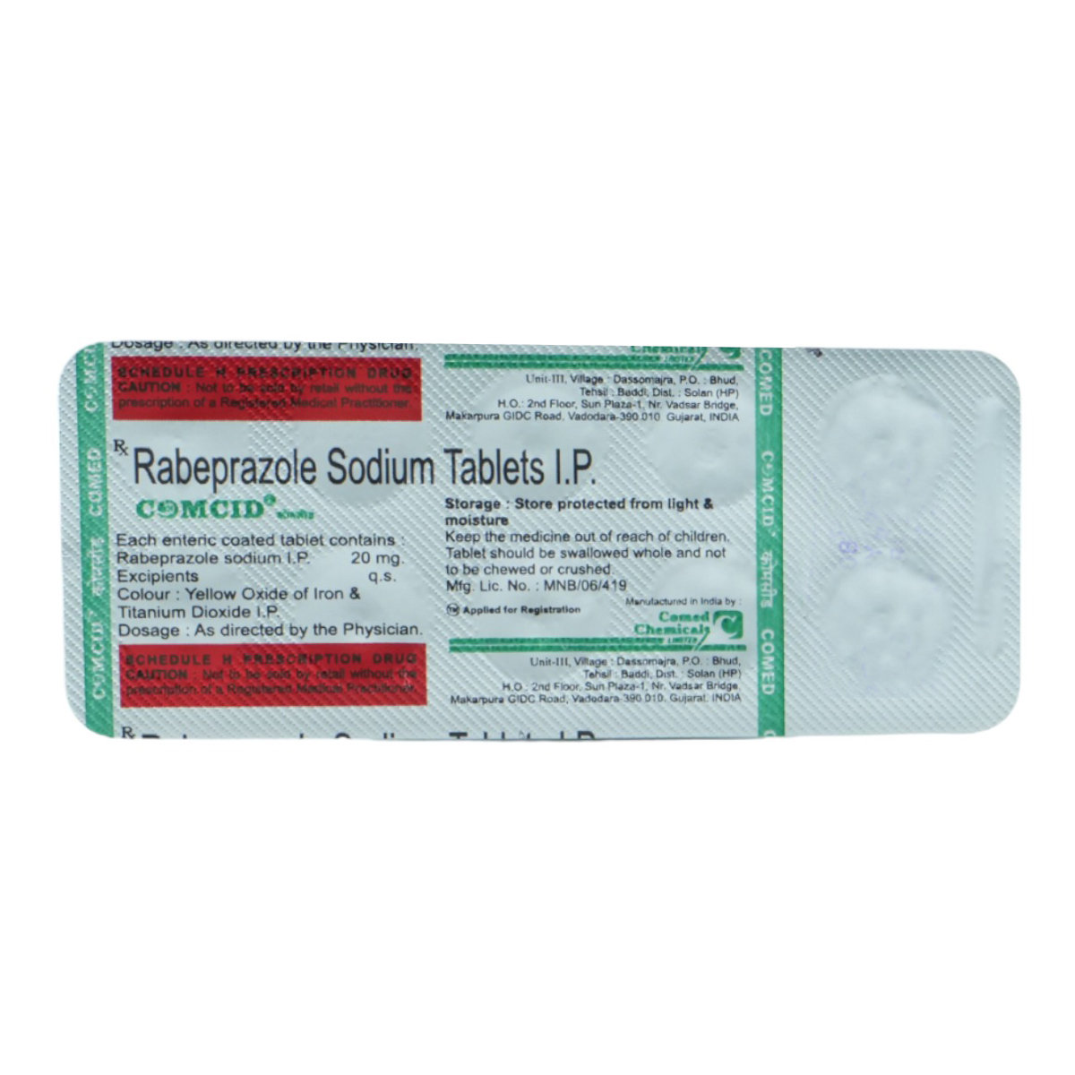 Comcid Tablet 10's, Pack of 10 TABLETS Comcid Tablet 10's, Pack of 10 TABLETS