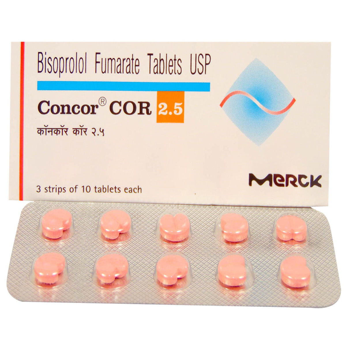 Buy Concor COR 2.5 Tablet 10's Online