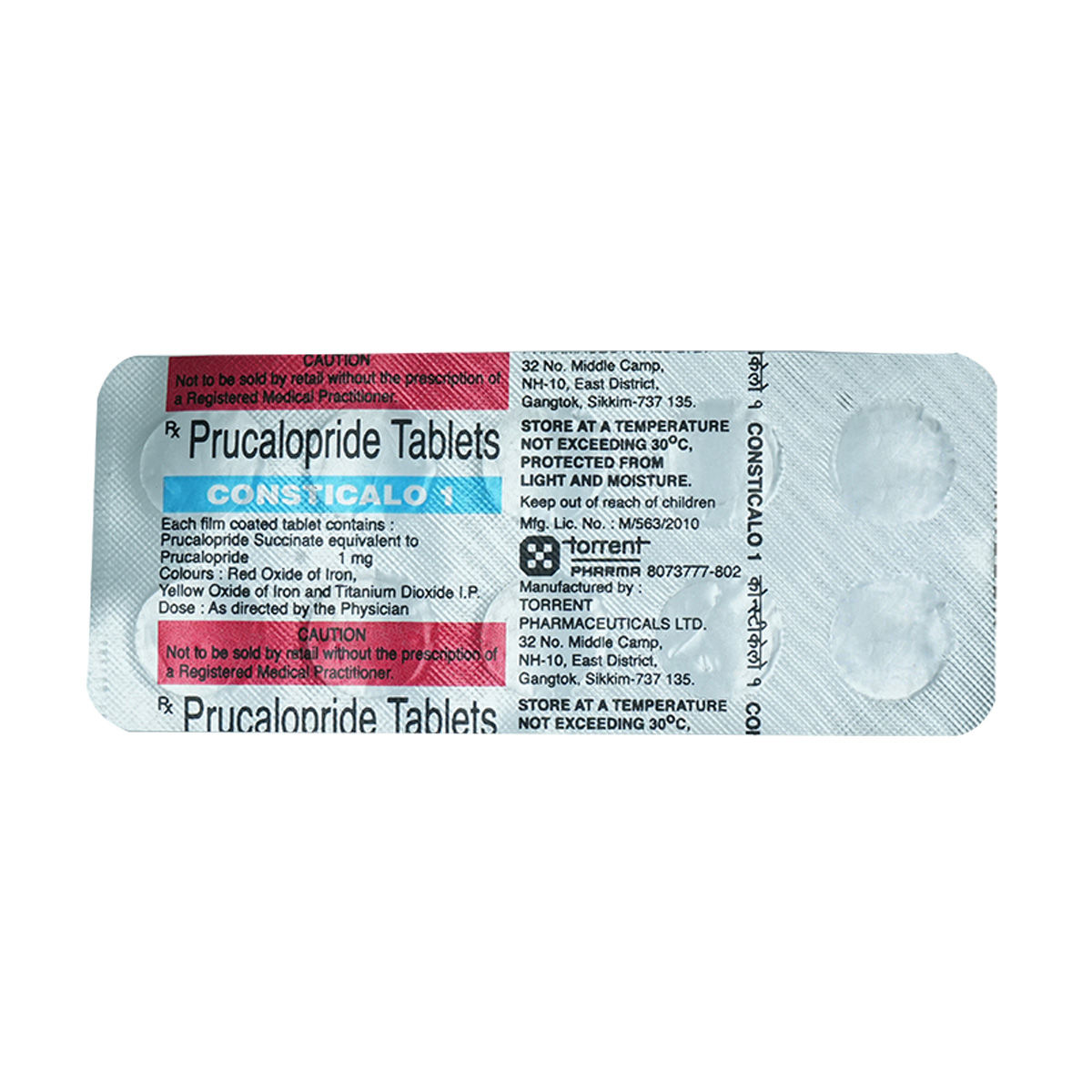 Buy CONSTICALO 1MG TABLET 10'S Online