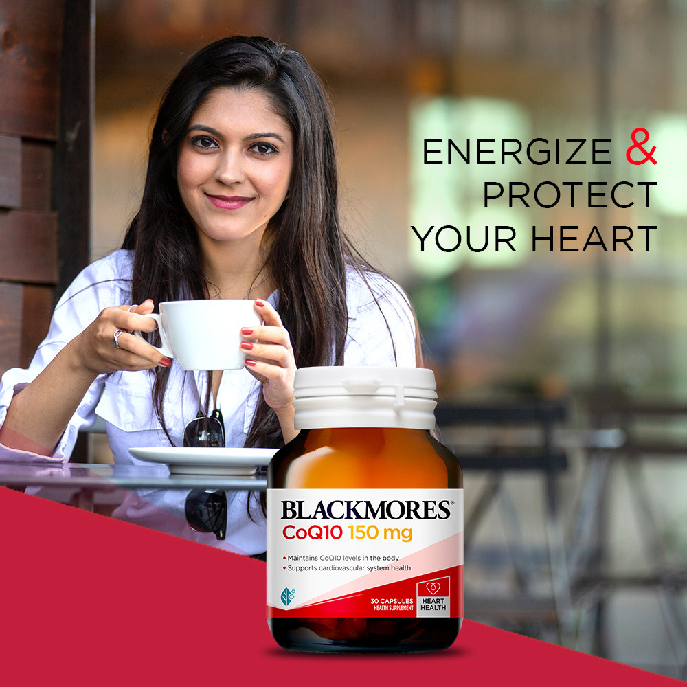 Blackmores CoQ10 150 mg for Heart Health, 30 Capsules, Pack of 1 Blackmores CoQ10 150 mg for Heart Health, 30 Capsules, Pack of 1
