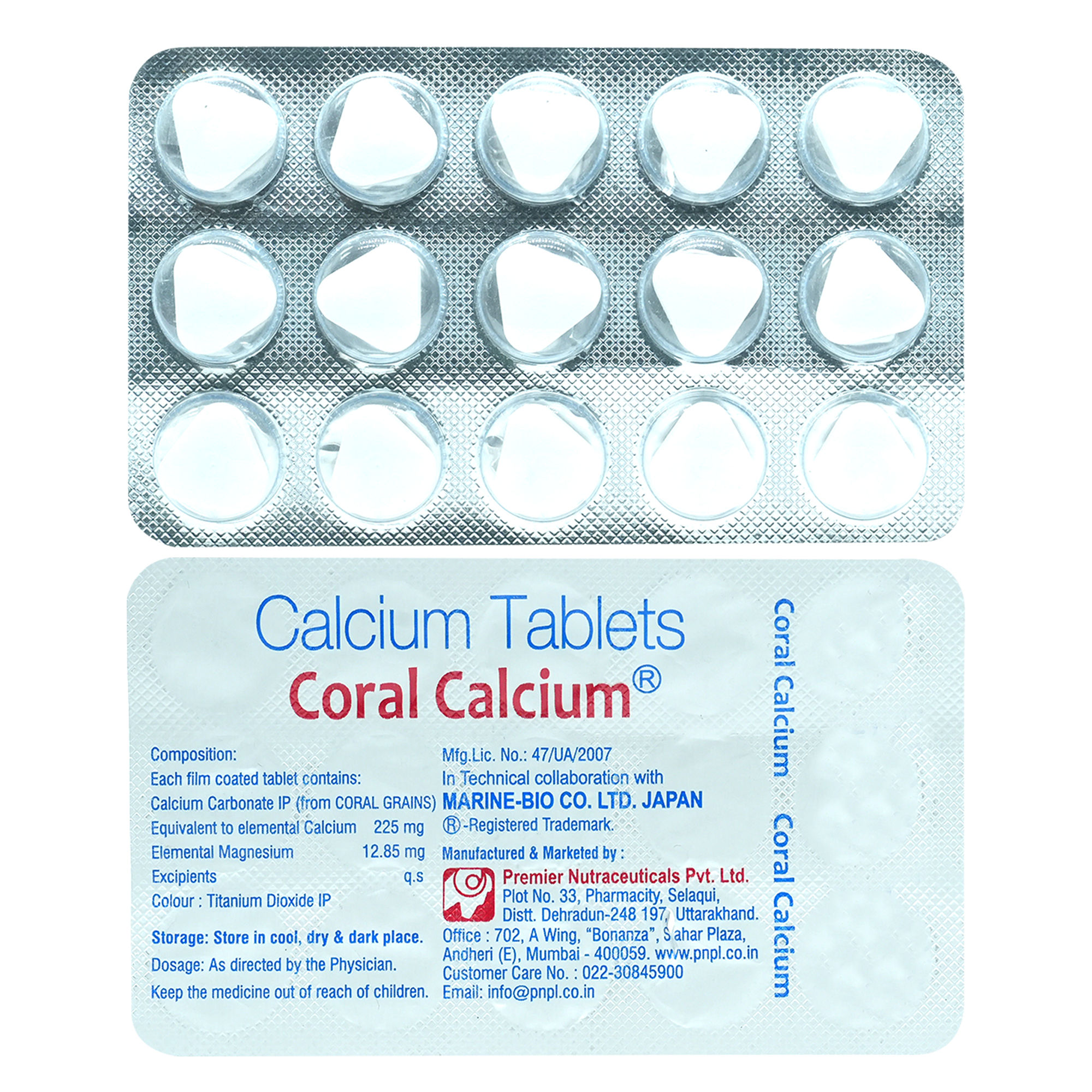 Buy Coral Calcium Tablet 15's Online