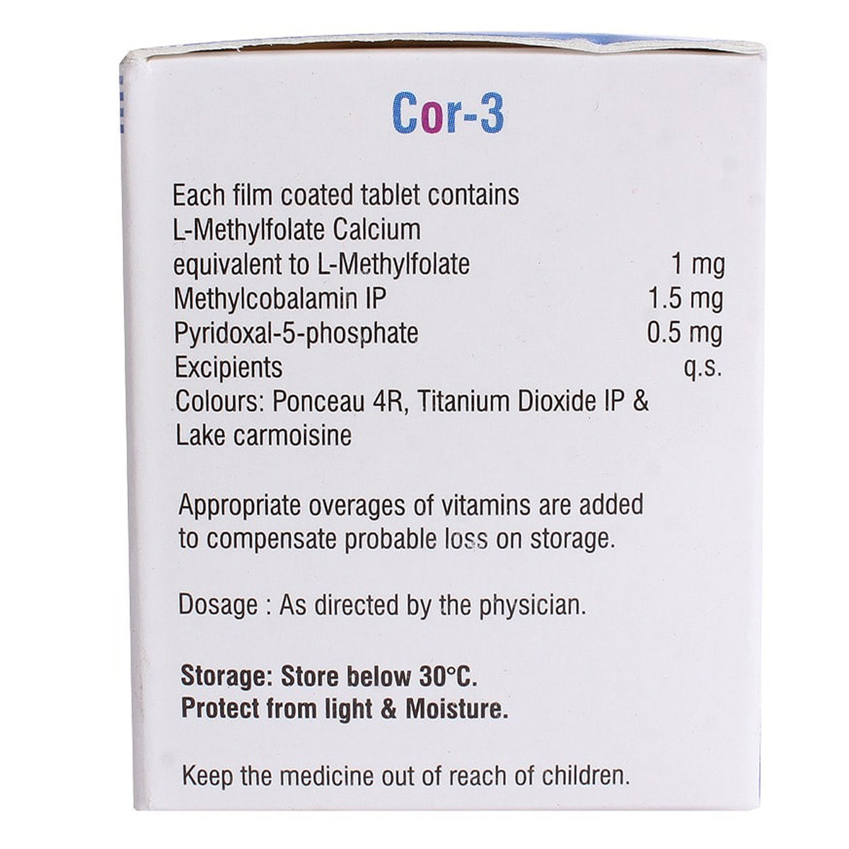 Cor 3 Tablet 15's, Pack of 15 TABLETS Cor 3 Tablet 15's, Pack of 15 TABLETS