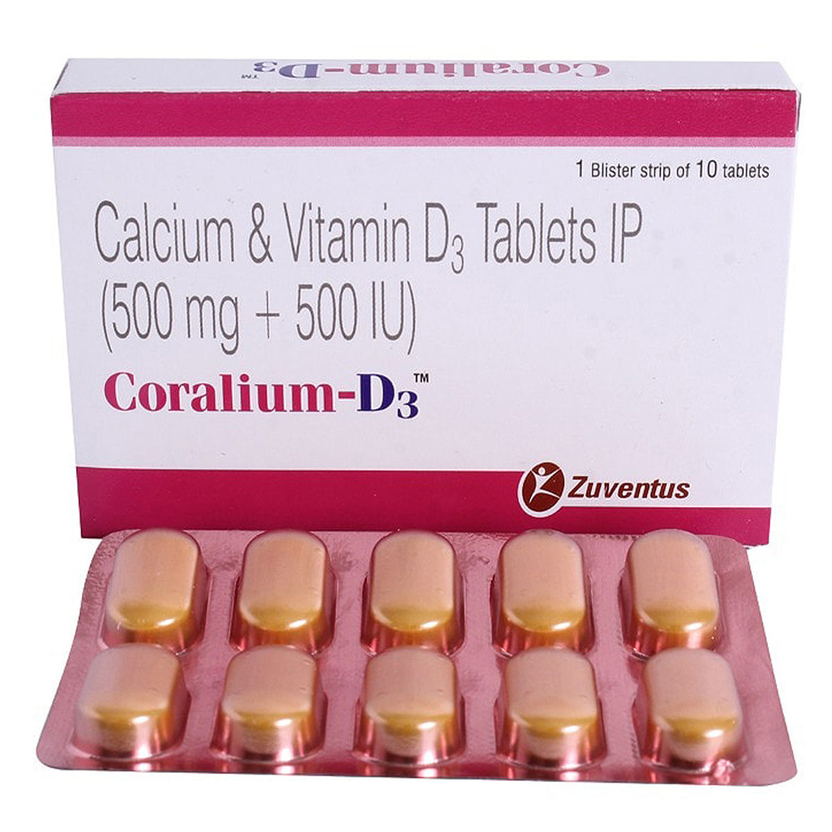 Buy Coralium-D3 Tablet 10's Online