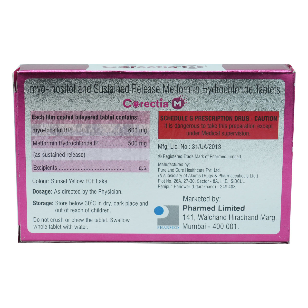 Corectia M Tablet 10's, Pack of 10 TABLETS Corectia M Tablet 10's, Pack of 10 TABLETS