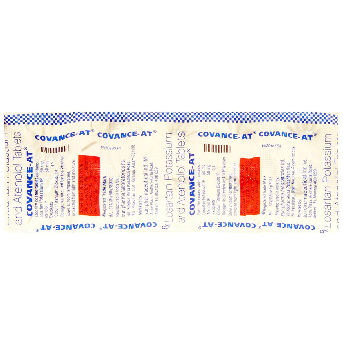 Covance-AT Tablet 10's, Pack of 10 TabletS Covance-AT Tablet 10's, Pack of 10 TabletS