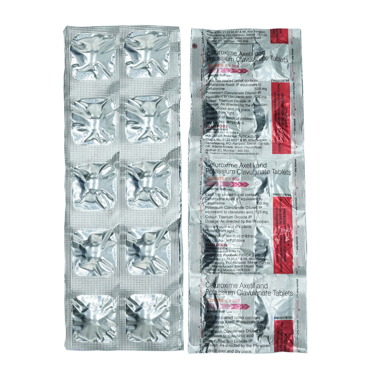 Covatil CV 500 Tablet 10's, Pack of 10 TabletS Covatil CV 500 Tablet 10's, Pack of 10 TabletS