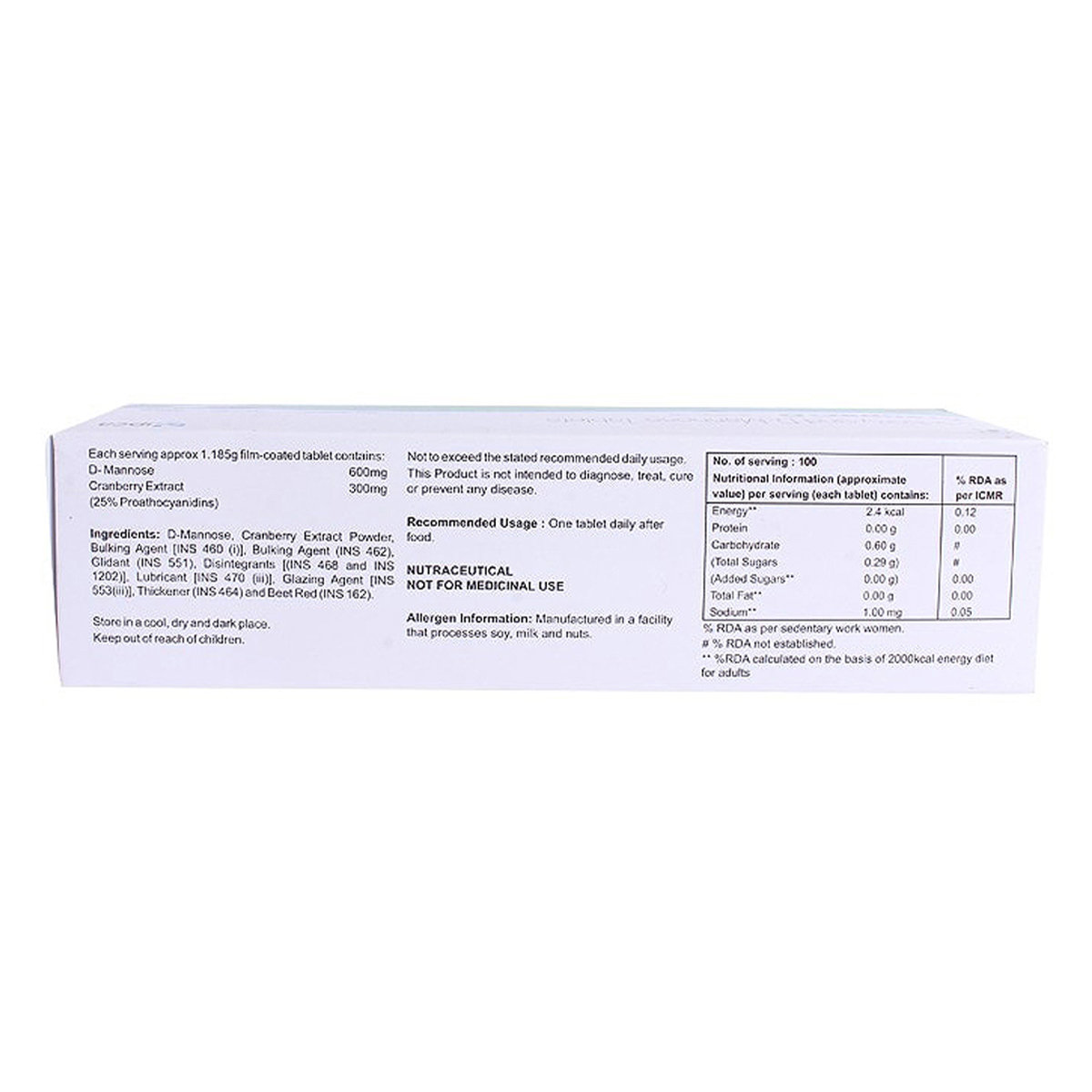 Cranpac D Tablet 10's, Pack of 10 TABLETS Cranpac D Tablet 10's, Pack of 10 TABLETS