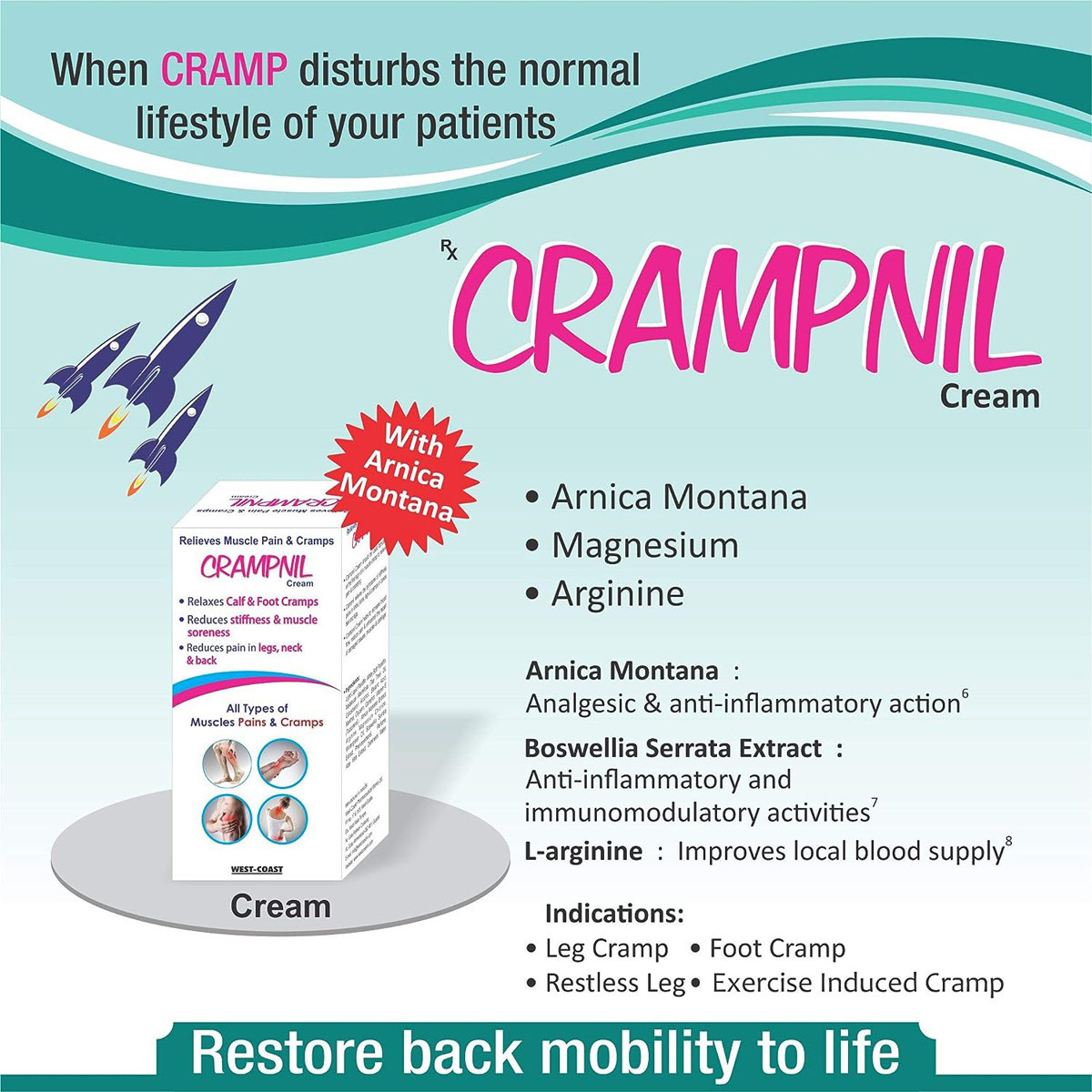Westcoast Crampnil Cream, 50 gm, Pack of 1 Westcoast Crampnil Cream, 50 gm, Pack of 1