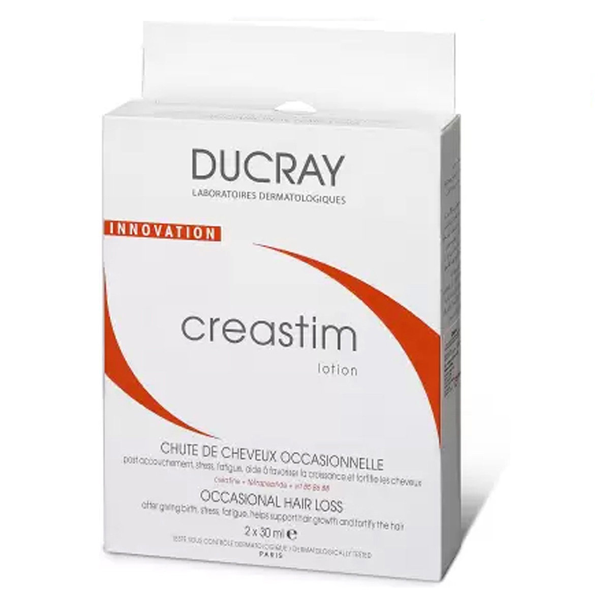 Ducray Creastim Anti-Hair Loss Lotion, 30 ml (Pack of 2), Pack of 1 Ducray Creastim Anti-Hair Loss Lotion, 30 ml (Pack of 2), Pack of 1