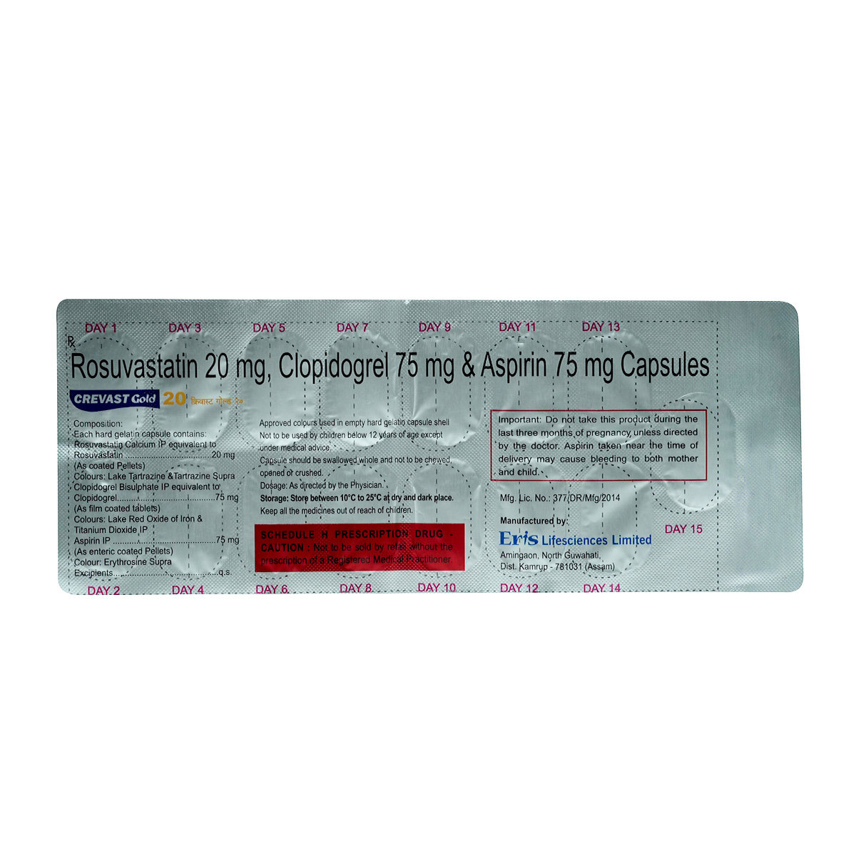 Crevast Gold 20 Capsule 15's, Pack of 15 CapsuleS Crevast Gold 20 Capsule 15's, Pack of 15 CapsuleS