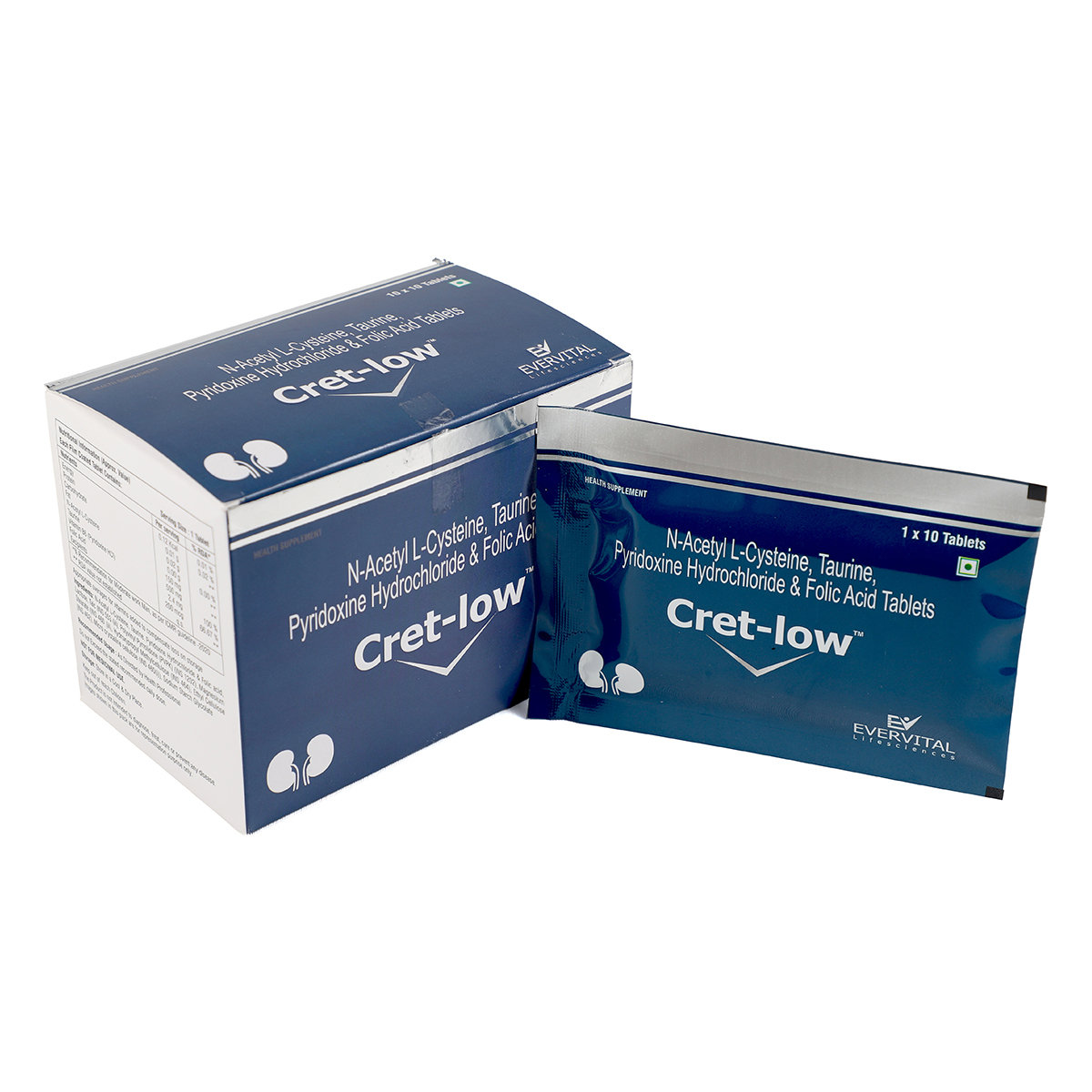 Cret-Low Tablet 10's, Pack of 10 TabletS Cret-Low Tablet 10's, Pack of 10 TabletS