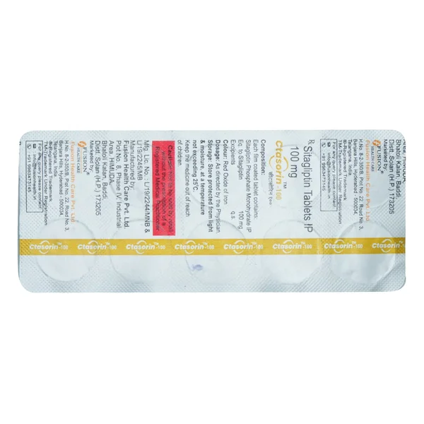 Ctasorin-100 Tablet 10's, Pack of 10 TabletS