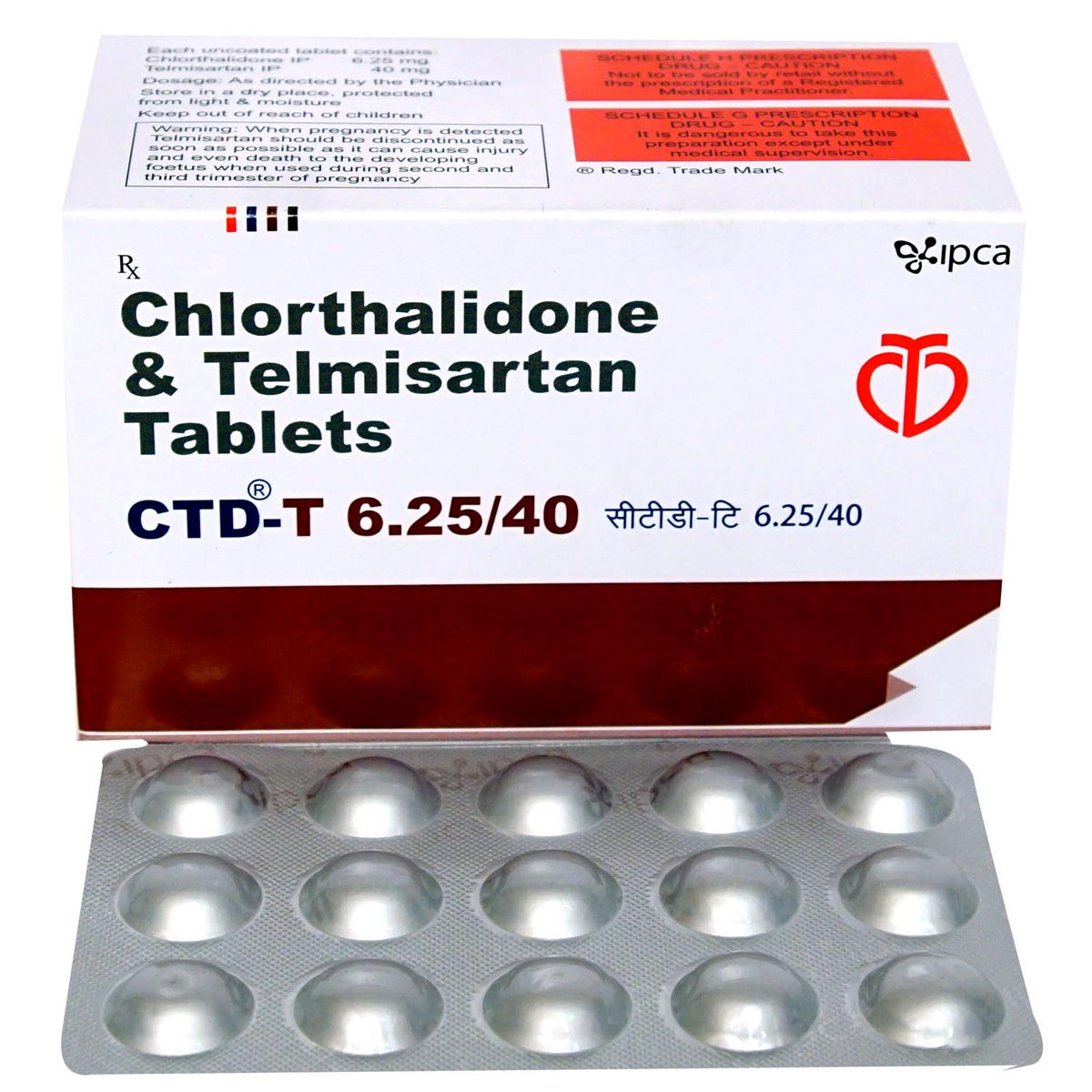 CTD-T 6.25/40 Tablet 15's, Pack of 15 TABLETS CTD-T 6.25/40 Tablet 15's, Pack of 15 TABLETS