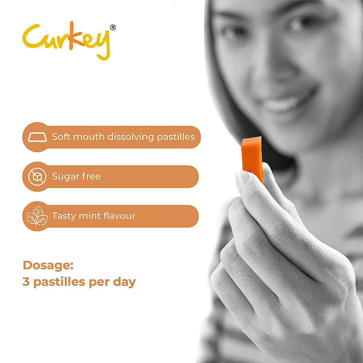 Curkey Curcumin Pastilles, 10 Tablets, Pack of 10 Curkey Curcumin Pastilles, 10 Tablets, Pack of 10