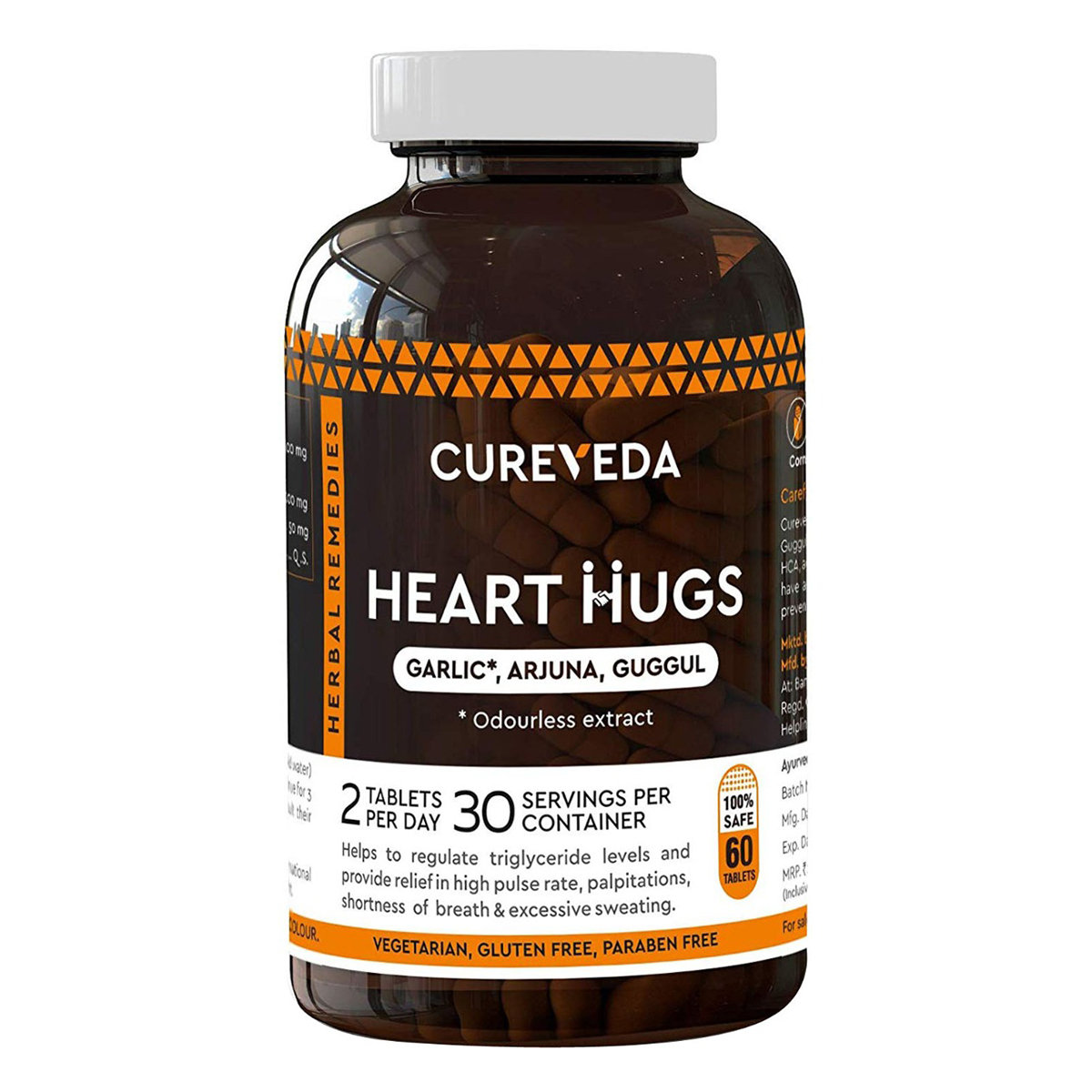 Cureveda Heart Hugs, 60 Tablets, Pack of 1 Cureveda Heart Hugs, 60 Tablets, Pack of 1