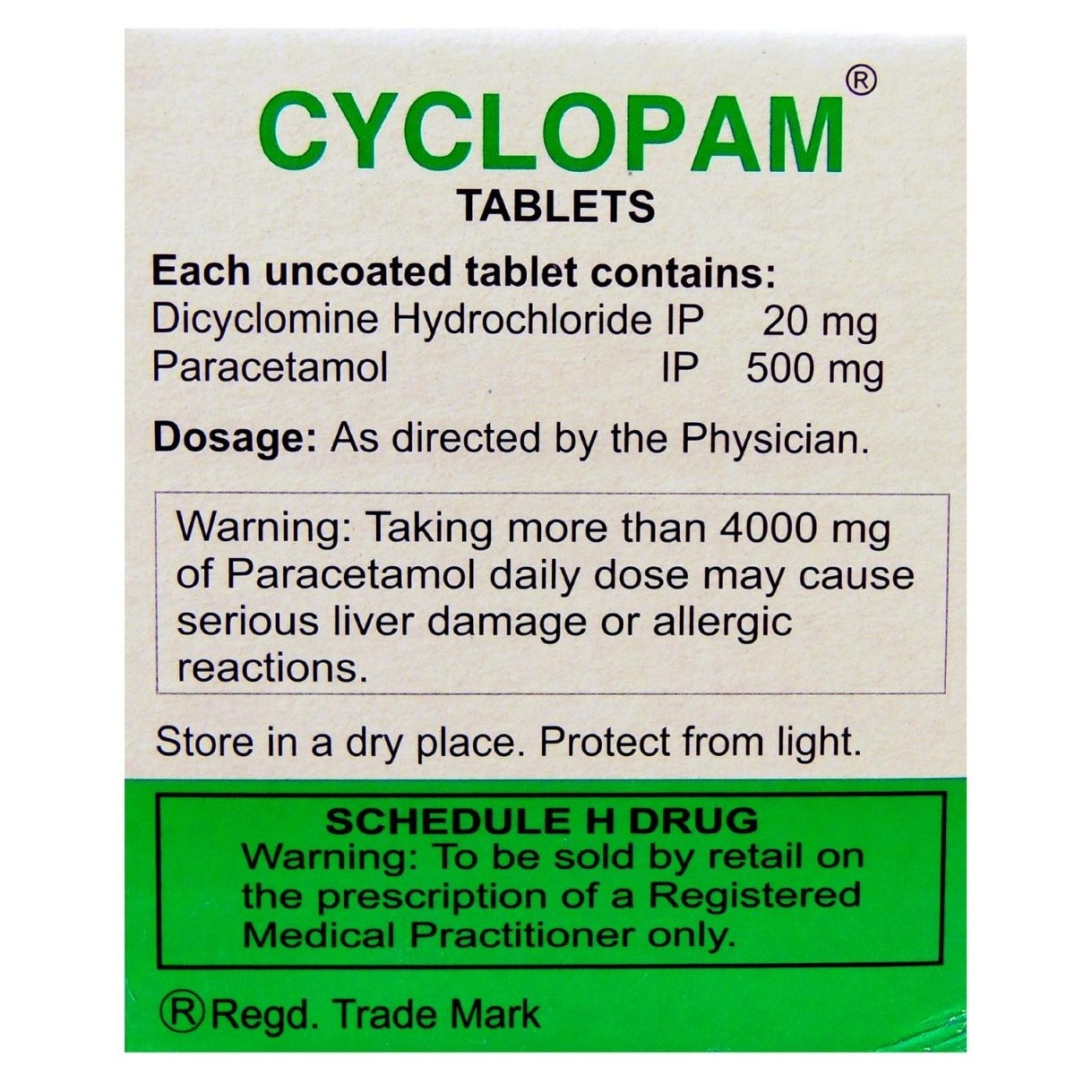Cyclopam Tablet 10's, Pack of 10 TABLETS Cyclopam Tablet 10's, Pack of 10 TABLETS