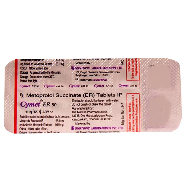 Cymet ER 50 Tablet 10's, Pack of 10 TABLETS