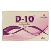 D-10 Anti-Acne Bar, 75 gm, Pack of 1