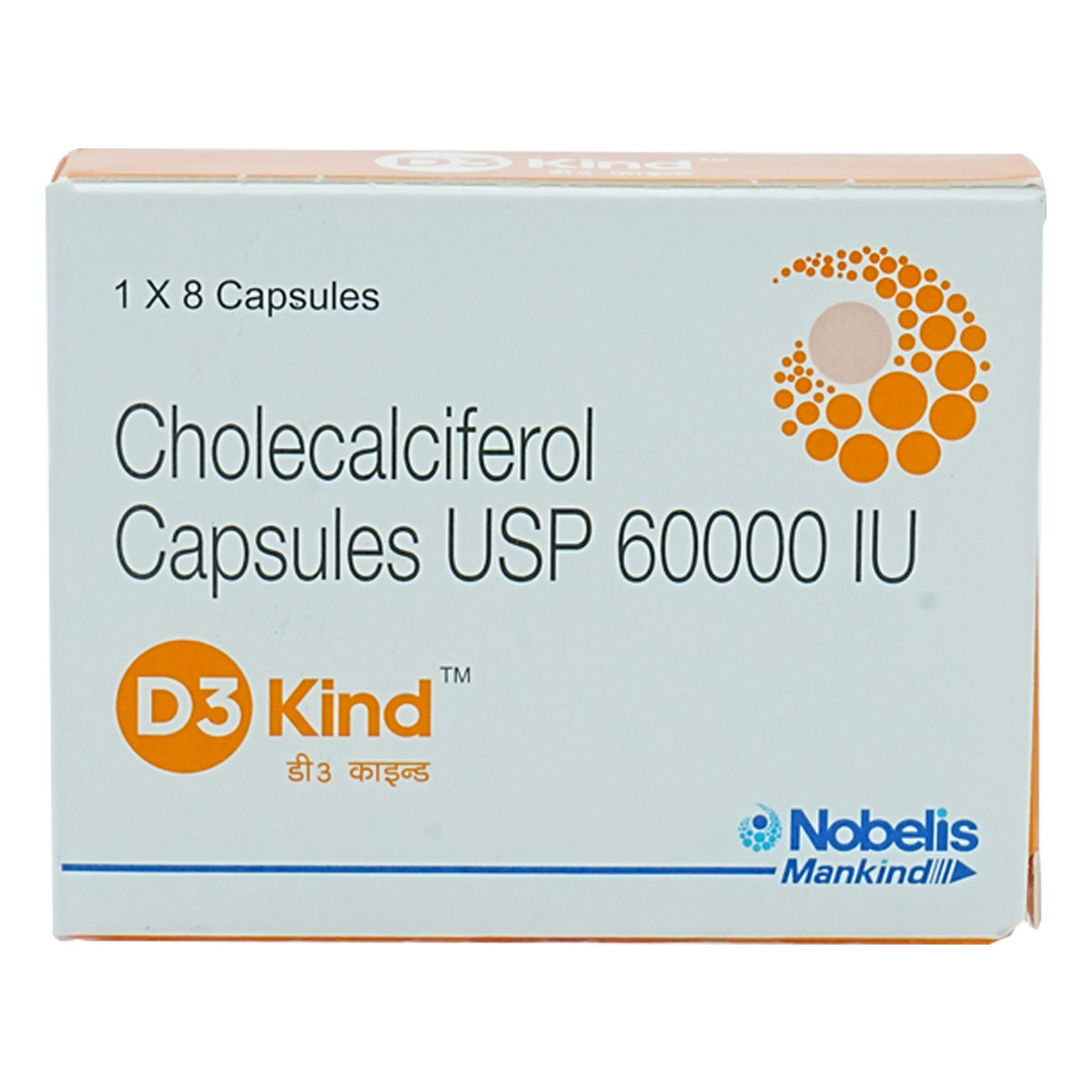 D3 Kind Capsule 8's, Pack of 8 D3 Kind Capsule 8's, Pack of 8