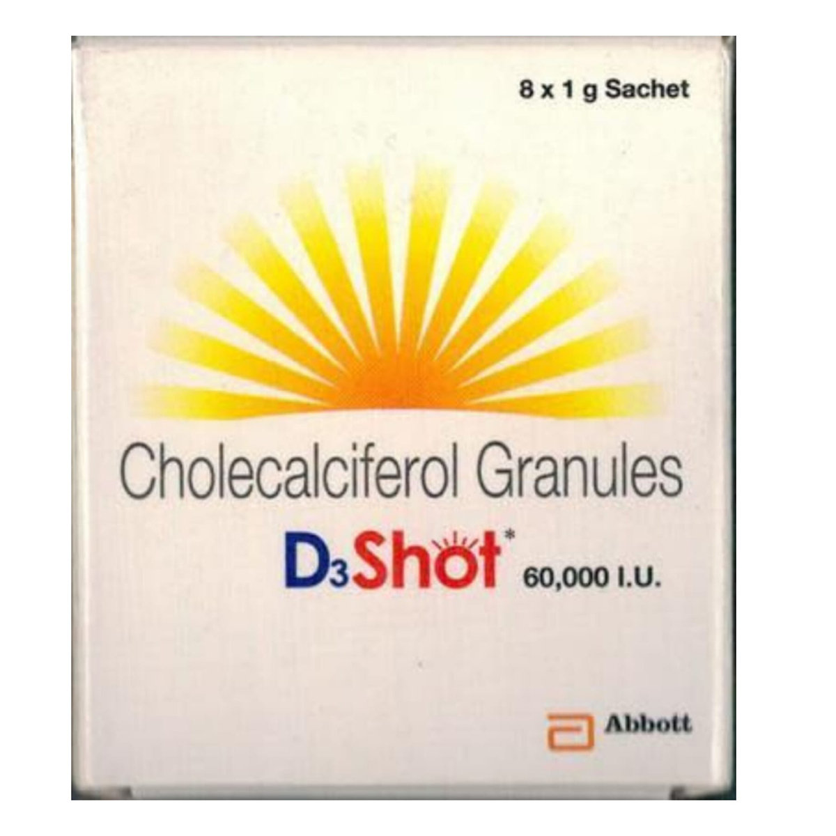 D3 Shot 60K Sachet 1 gm, Pack of 1 D3 Shot 60K Sachet 1 gm, Pack of 1
