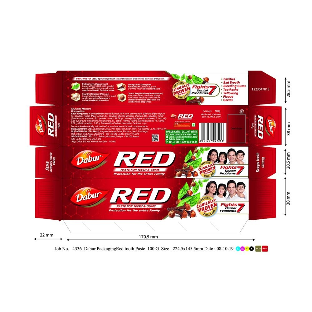 Dabur Red Toothpaste, 100 gm, Pack of 1 Dabur Red Toothpaste, 100 gm, Pack of 1