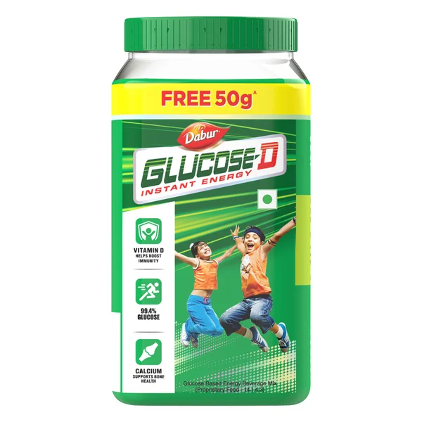 Dabur Glucose-D Instant Energy Powder, 500 gm, Pack of 1