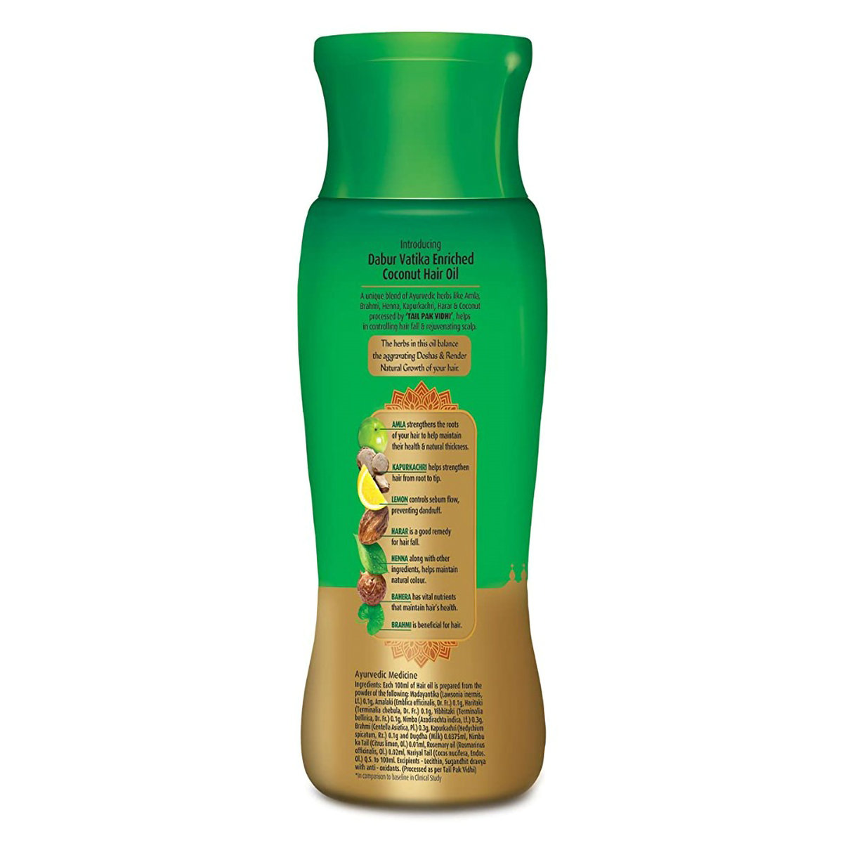 Dabur Vatika Enriched Coconut Hair Oil, 150 ml, Pack of 1 Dabur Vatika Enriched Coconut Hair Oil, 150 ml, Pack of 1