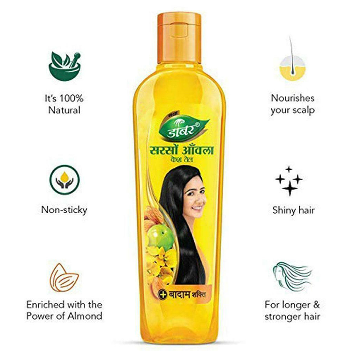 Dabur Sarson Amla Hair Oil, 200 ml, Pack of 1 Dabur Sarson Amla Hair Oil, 200 ml, Pack of 1