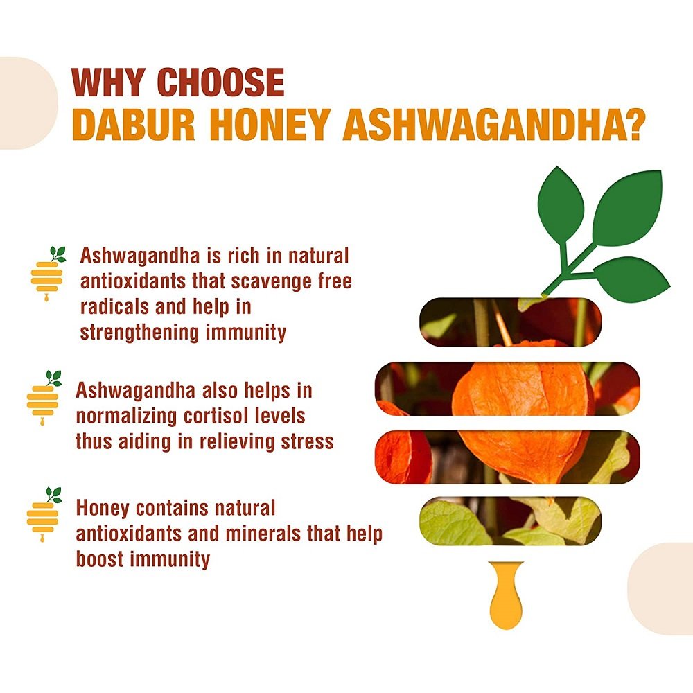 Dabur Honey Ashwagandha, 300 gm, Pack of 1 Dabur Honey Ashwagandha, 300 gm, Pack of 1