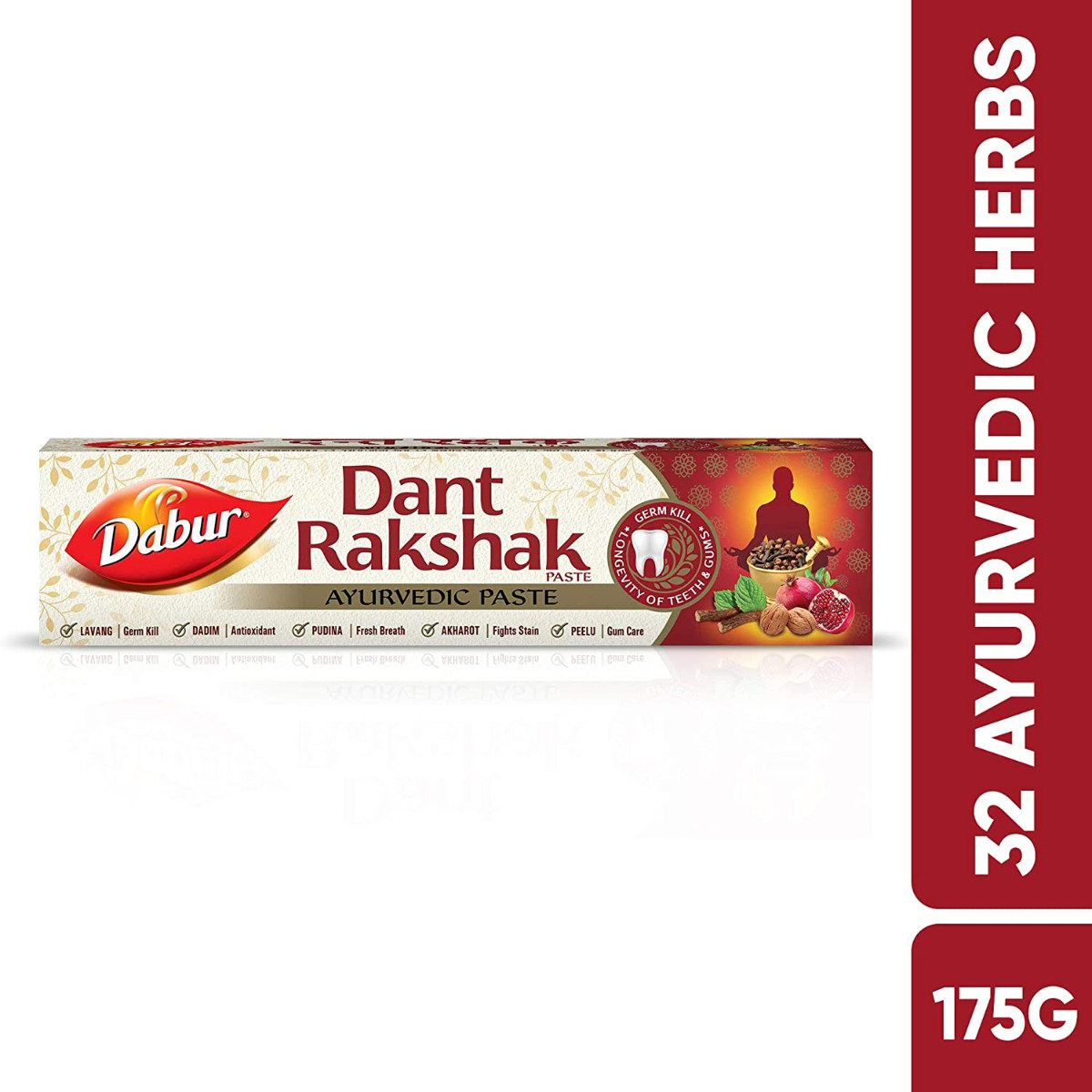 Dabur Dant Rakshak Ayurvedic Toothpaste, 175 gm, Pack of 1 Dabur Dant Rakshak Ayurvedic Toothpaste, 175 gm, Pack of 1