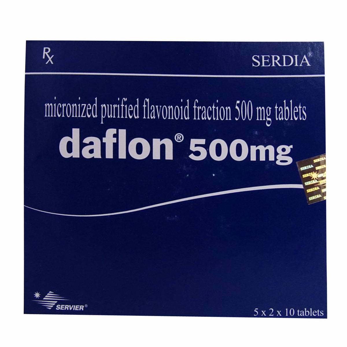 Daflon 500 mg Tablet 10's, Pack of 10 Daflon 500 mg Tablet 10's, Pack of 10