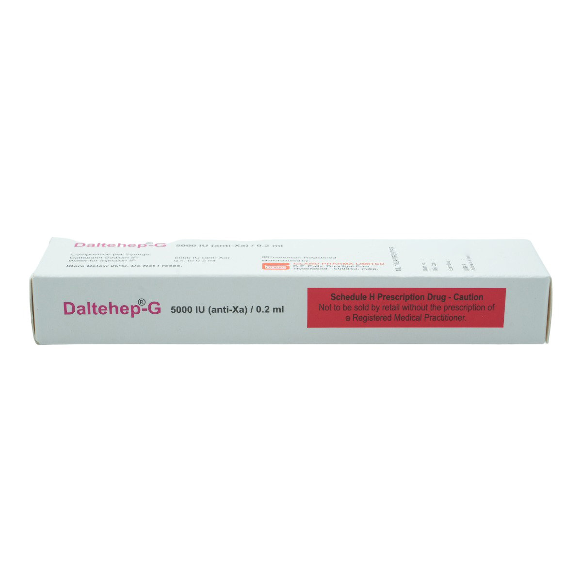 Daltehep-G 5000IU Injection 0.2 ml, Pack of 1 INJECTION Daltehep-G 5000IU Injection 0.2 ml, Pack of 1 INJECTION