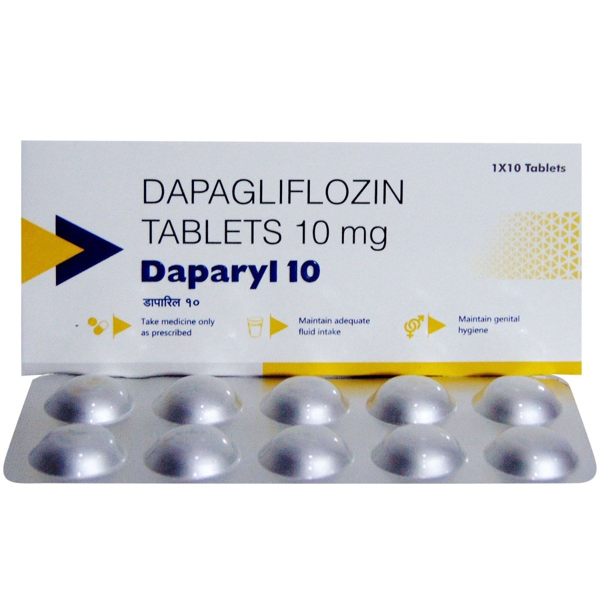 Daparyl 10 Tablet 10's, Pack of 10 TABLETS Daparyl 10 Tablet 10's, Pack of 10 TABLETS