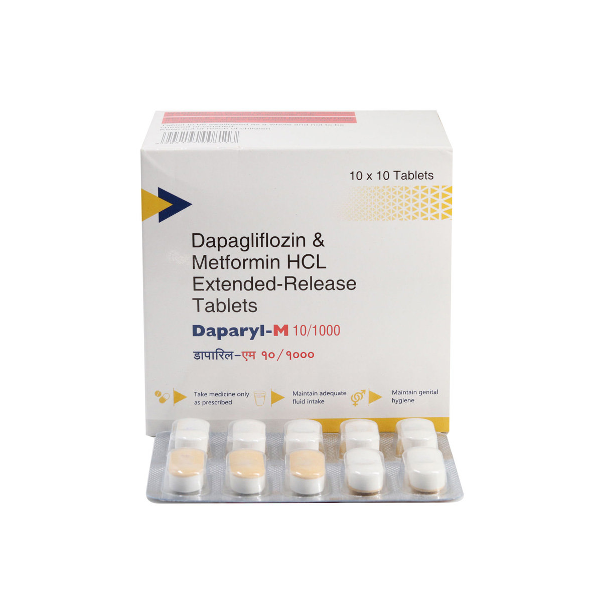 Daparyl-M 10/1000 Tablet 10's, Pack of 10 TABLETS Daparyl-M 10/1000 Tablet 10's, Pack of 10 TABLETS