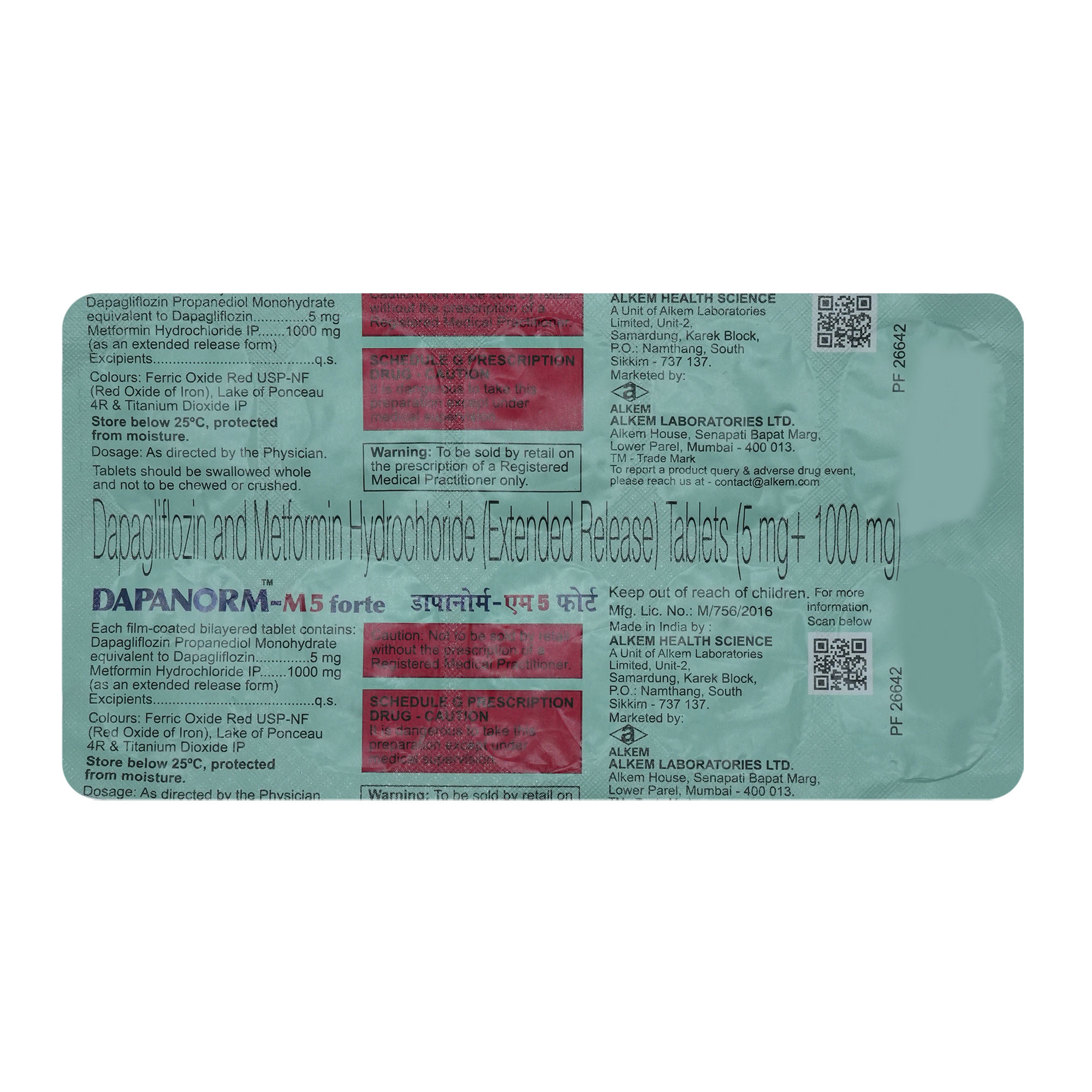 Dapanorm-M 5 Forte Tablet 10's, Pack of 10 TABLETS Dapanorm-M 5 Forte Tablet 10's, Pack of 10 TABLETS