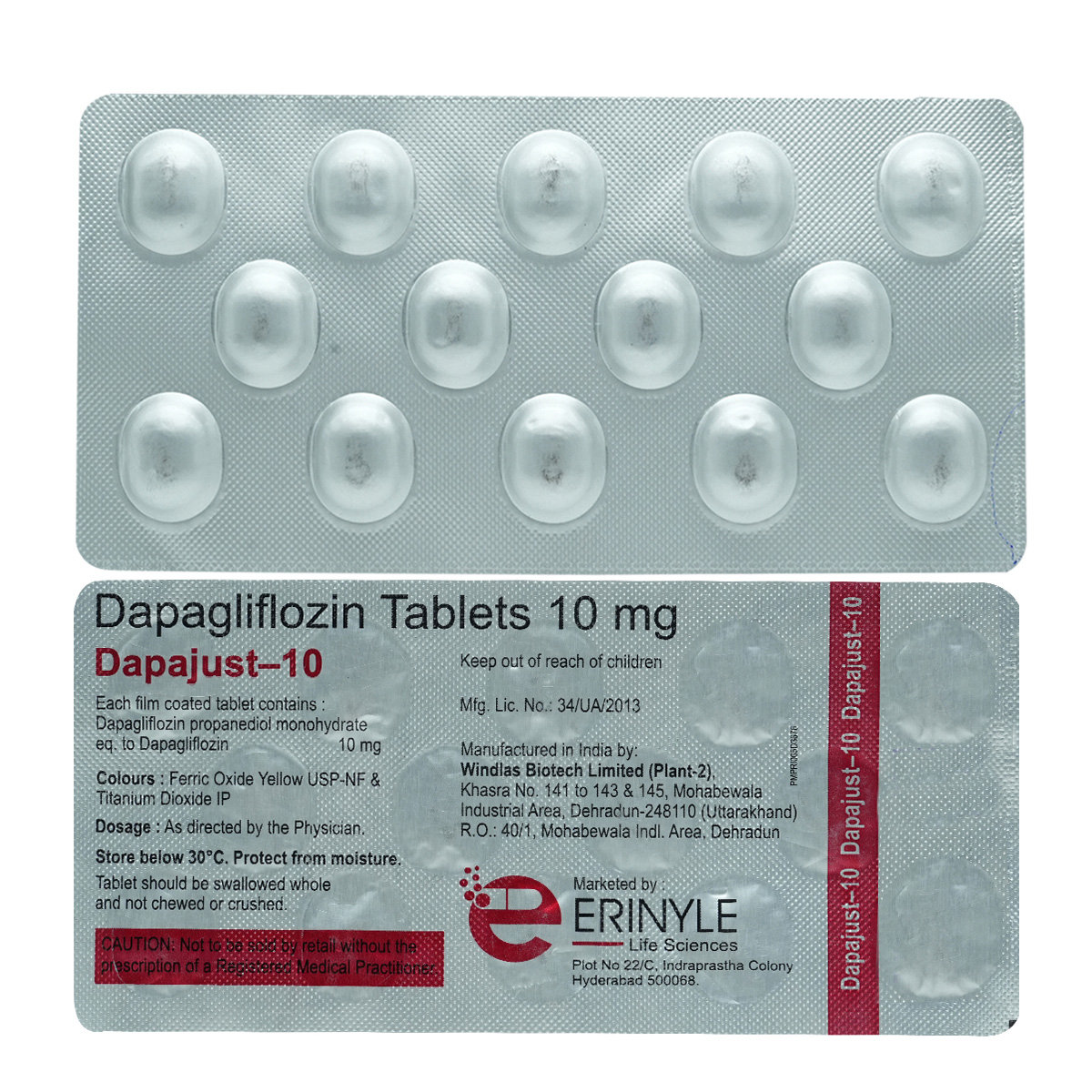 Dapajust 10 Tablet 10's, Pack of 10 TABLETS Dapajust 10 Tablet 10's, Pack of 10 TABLETS