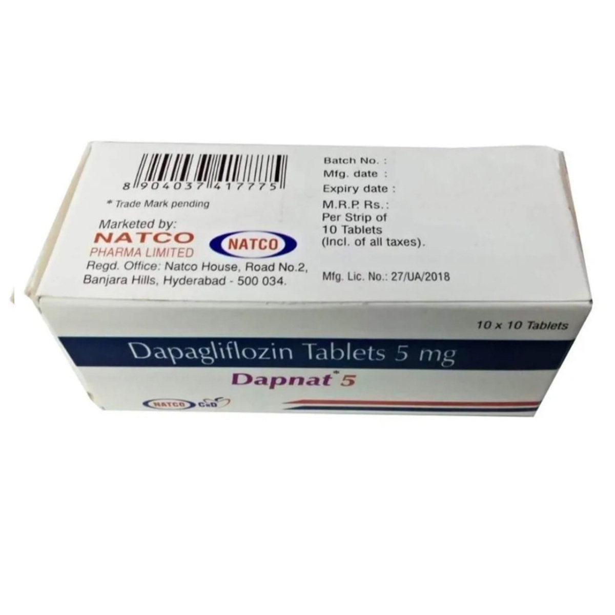 Dapnat 5 mg Tablet 10's, Pack of 10 TABLETS Dapnat 5 mg Tablet 10's, Pack of 10 TABLETS