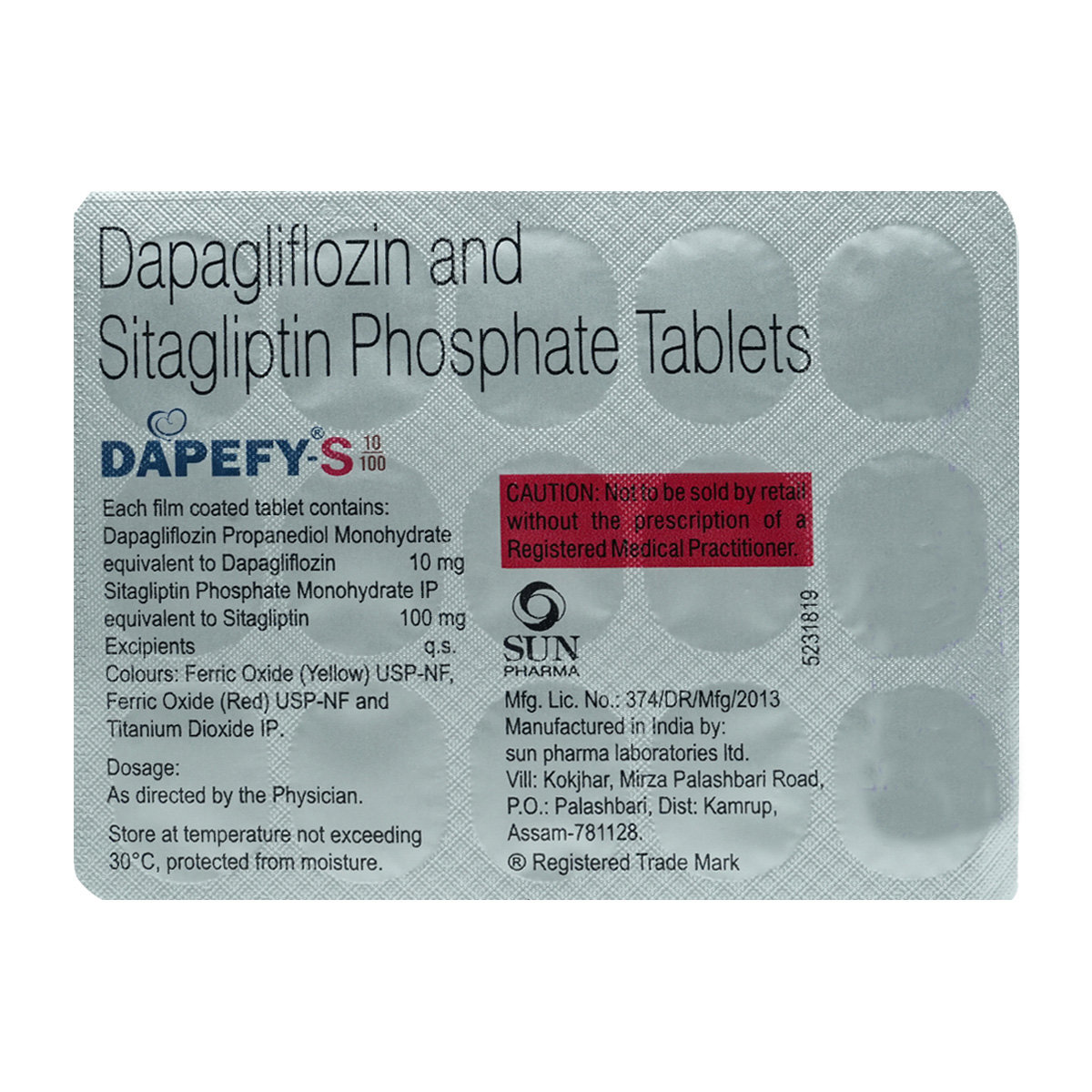 Dapefy-S 10/100 Tablet 15's, Pack of 15 Dapefy-S 10/100 Tablet 15's, Pack of 15