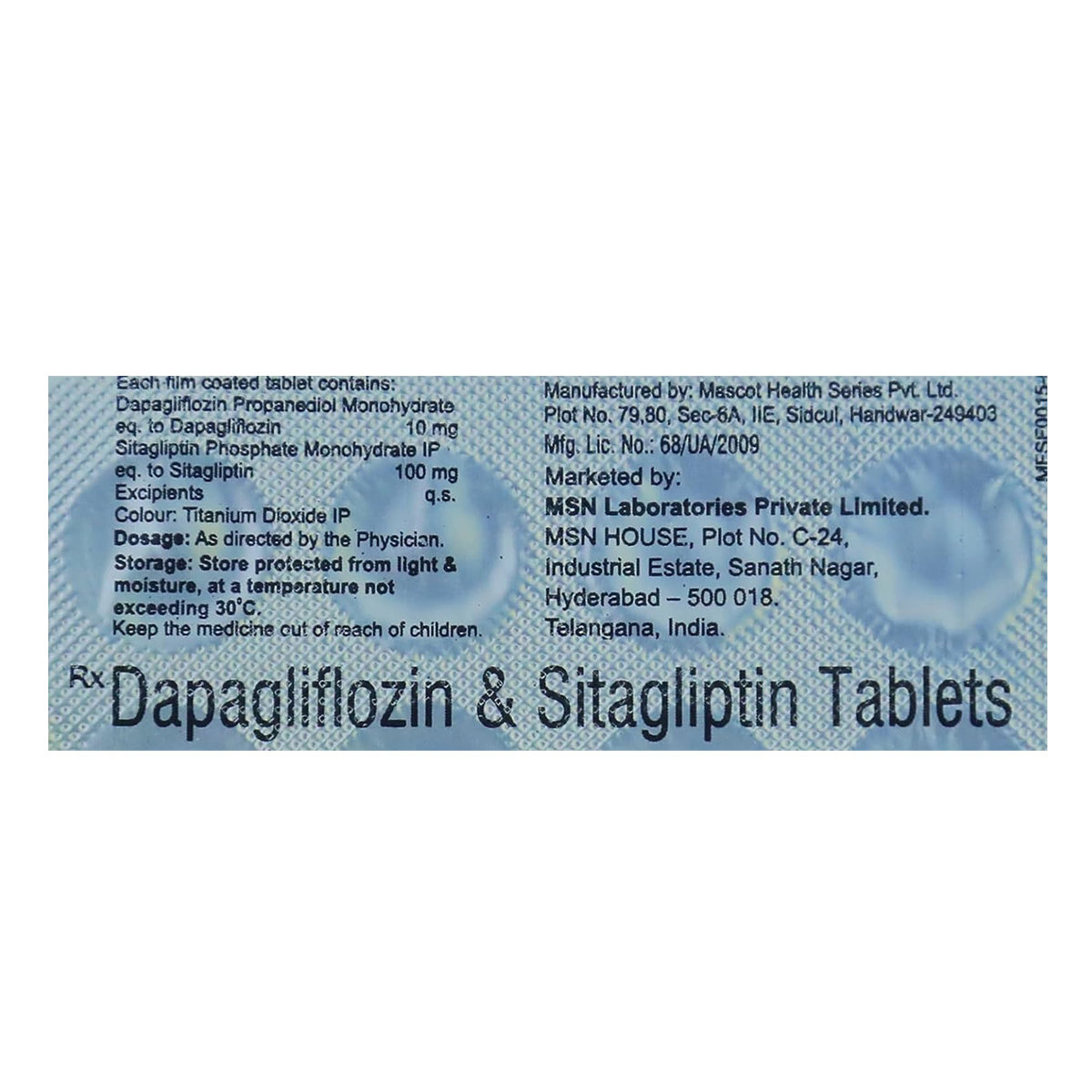 Dapaone-S 10 mg/100 mg Tablet 10's, Pack of 10 Dapaone-S 10 mg/100 mg Tablet 10's, Pack of 10