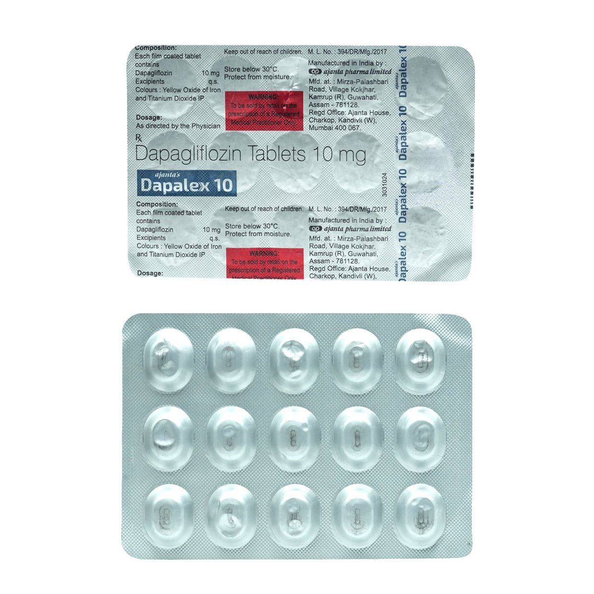 Dapalex 10 Tablet 15's, Pack of 15 TabletS Dapalex 10 Tablet 15's, Pack of 15 TabletS