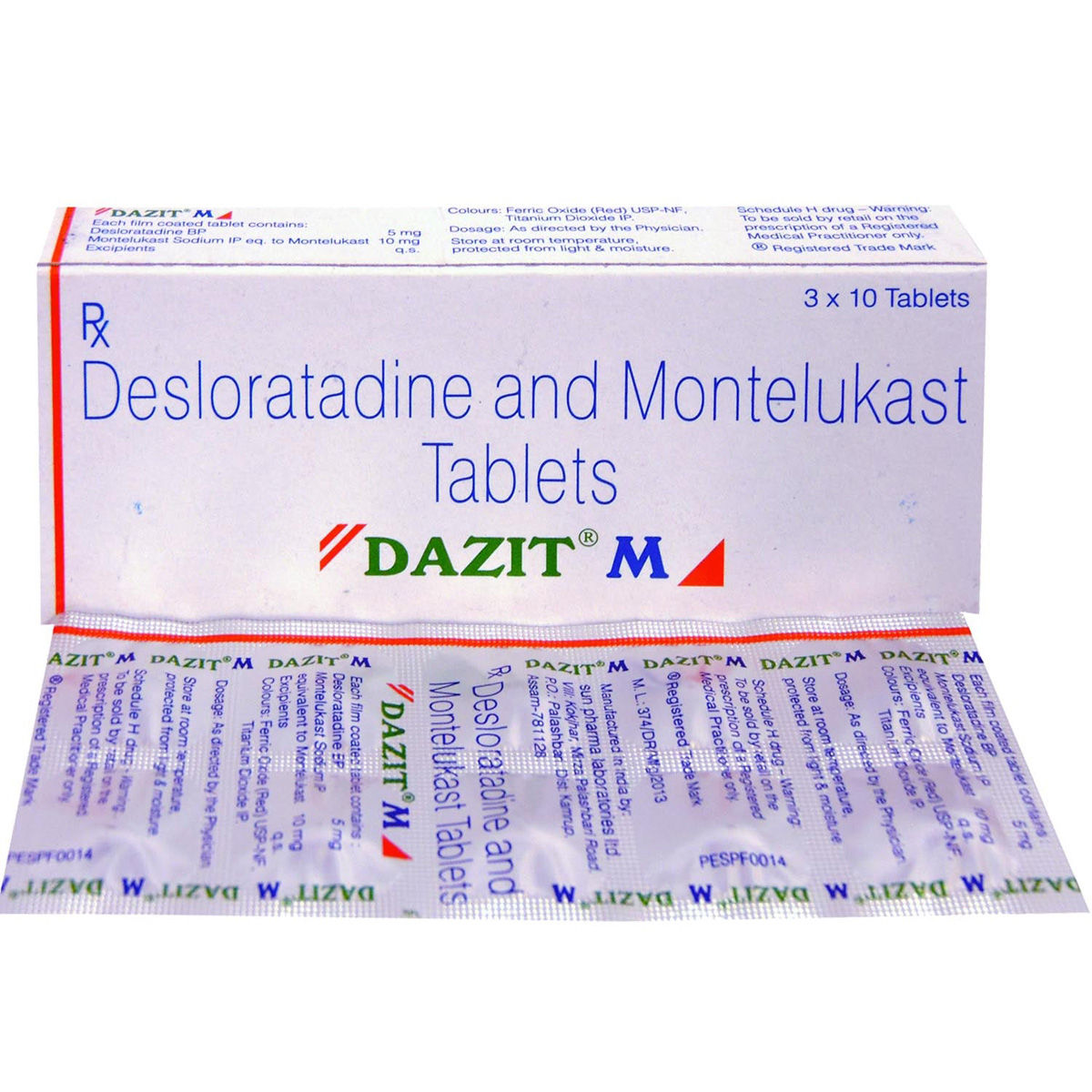 Buy Dazit M Tablet 10's Online