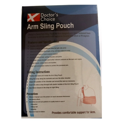 Doctor's Choice Arm Sling Pouch Meduim, 1 Count, Pack of 1