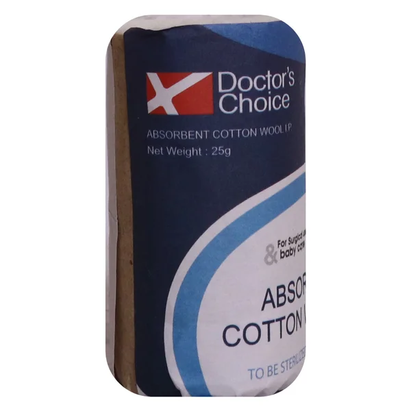 Doctor's Choice Absorbent Cotton Wool I.P., 25 gm, Pack of 1