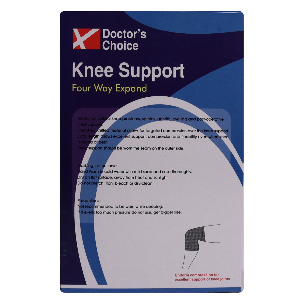 Doctor's Choice Knee Support Regular XL, 1 Count, Pack of 1 Doctor's Choice Knee Support Regular XL, 1 Count, Pack of 1