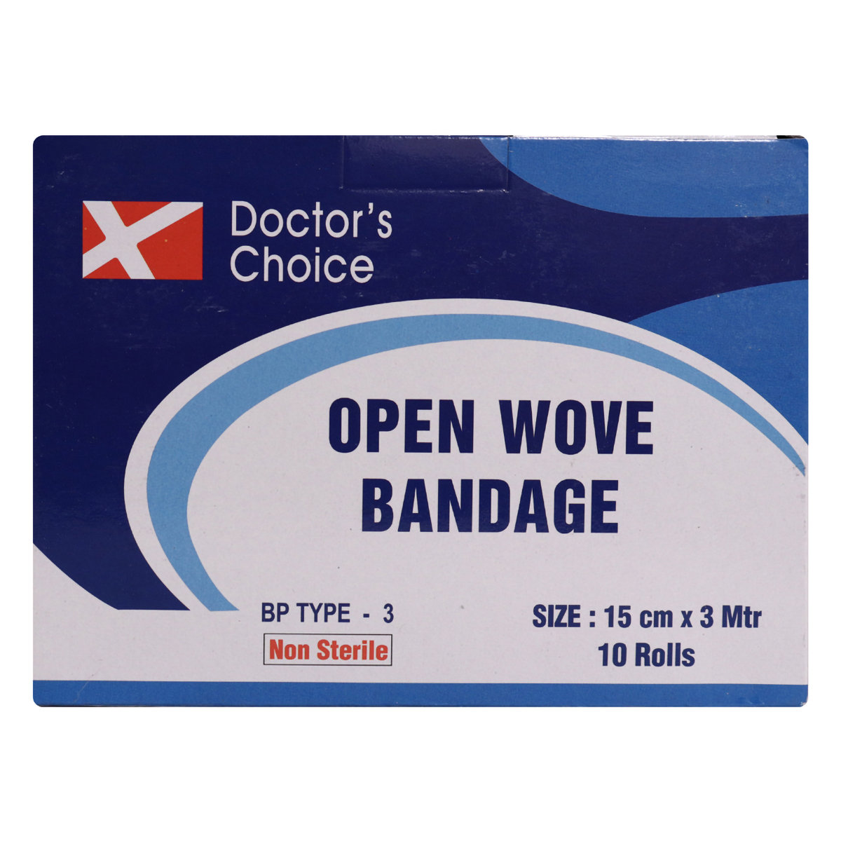 Doctor's Choice Wove Bandage 15 cm x 3 m, 10 Count, Pack of 10 Doctor's Choice Wove Bandage 15 cm x 3 m, 10 Count, Pack of 10