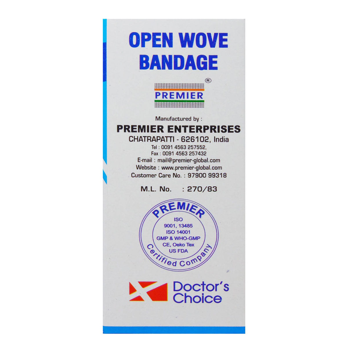 Doctor's Choice Roller Bandage 7.5 cm, 10 Count, Pack of 10 Doctor's Choice Roller Bandage 7.5 cm, 10 Count, Pack of 10