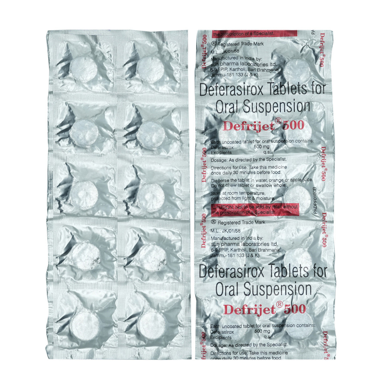 Defrijet 500 Tablet 10's, Pack of 10 TABLETS Defrijet 500 Tablet 10's, Pack of 10 TABLETS