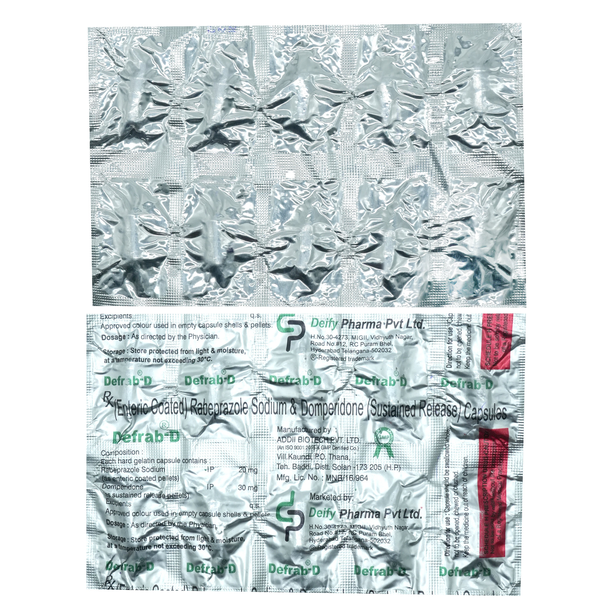Defrab D Capsule 10's, Pack of 10 Defrab D Capsule 10's, Pack of 10